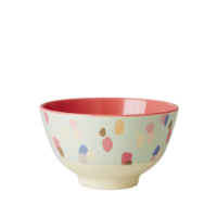 Small Melamine Bowl Dapper Dot Print By Rice DK